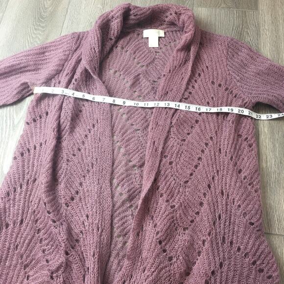 Soft Surroundings Cardigan Mauve Dusty Purple Open Sweater XLP - Picture 4 of 7
